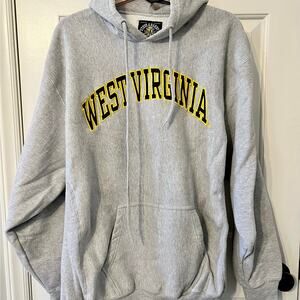 Vintage y2k Steve & Barry's West Virginia Mountaineers Oversized Hoodie
